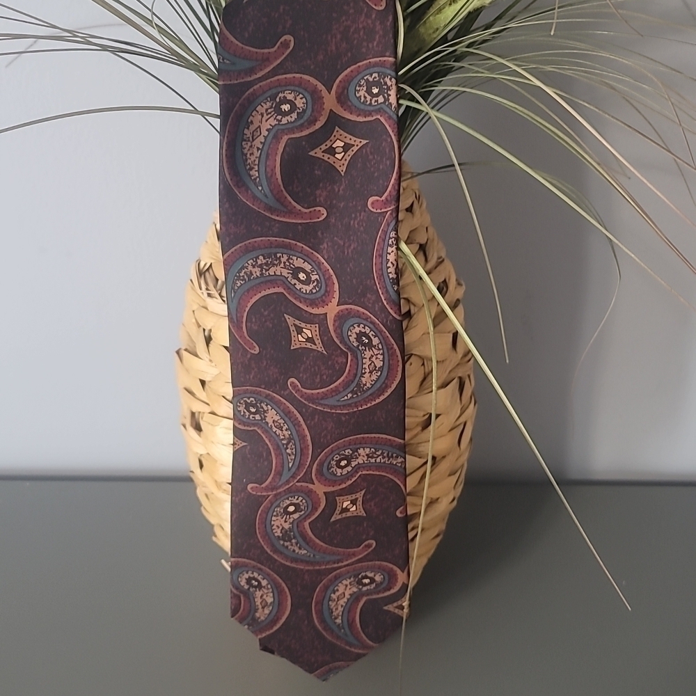 GANT Vintage Paisley Brown Silk Mens Tie